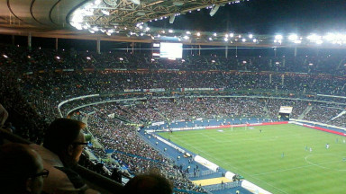Picture taken from the stands during Lyon vs Marseille