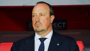 Rafa Benitez as Napoli manager during their match against Dinamo