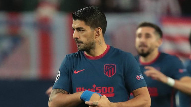 Luis Suarez during Atletico Madrid's draw against Lokomotiv Moscow in the Champions League