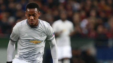 Anthony Martial pictured during Man United vs CSKA Moscow in the Champions League