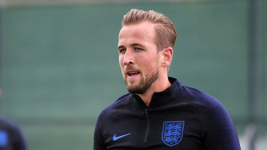 Kane training with England during 2018 World Cup