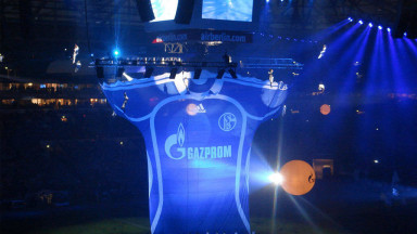 Presentation of Schalke's new sponsor Gazprom at Veltins-Arena 